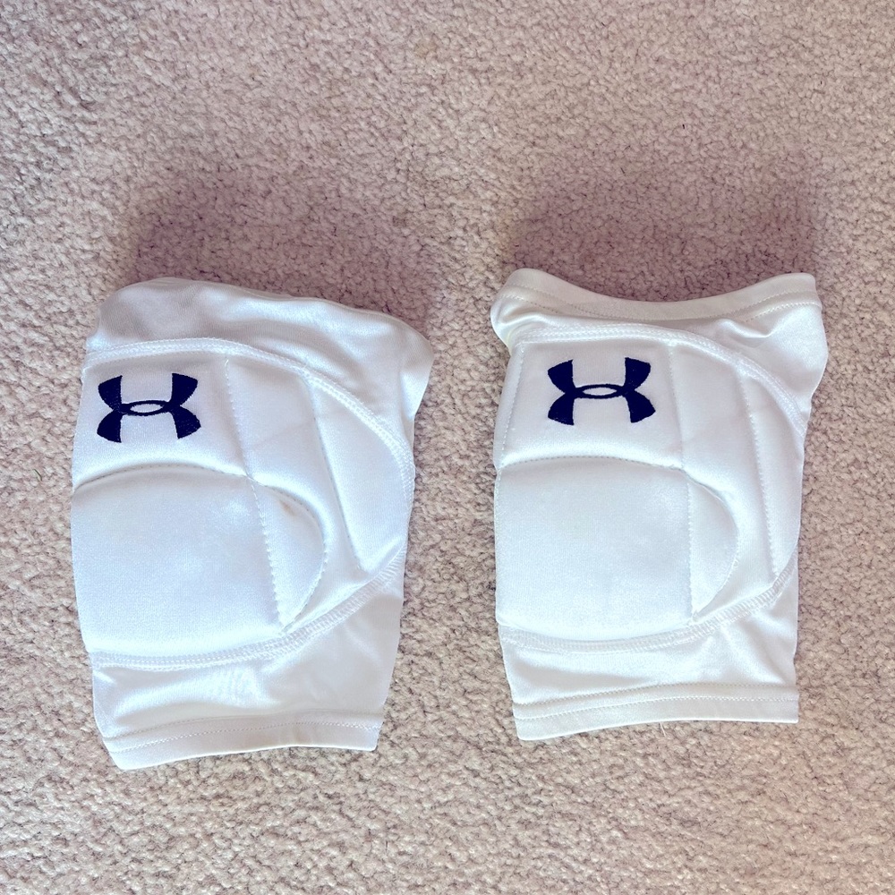 White Volleyball Knee Pads - Under Armour
